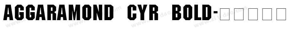 AGGaramond Cyr Bold字体转换